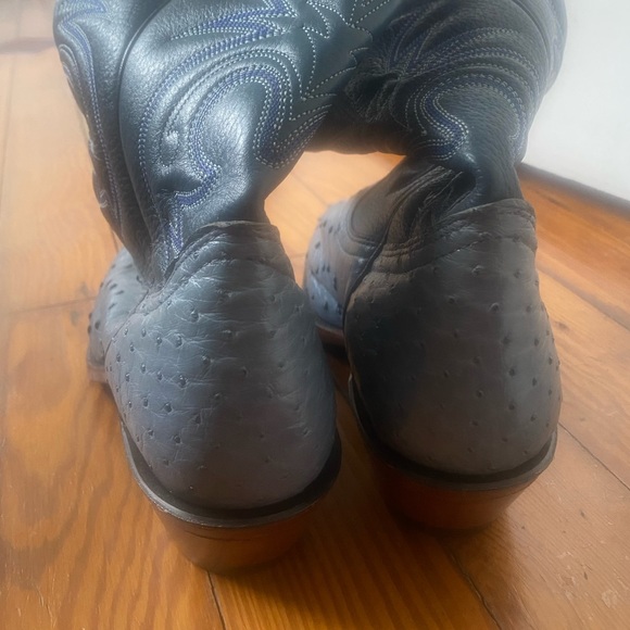 Women’s Boulet Western Ostrich Boots - Picture 3 of 4